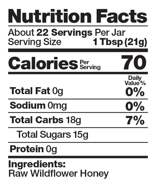 Raw Colorado Wildflower Honey 12oz