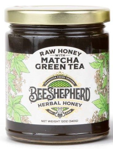 Matcha Green Tea Infused in Raw Honey 12oz